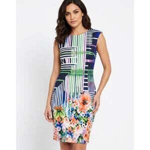 madison leigh Multicolor Sheath Knee Length Dress Women Size 12